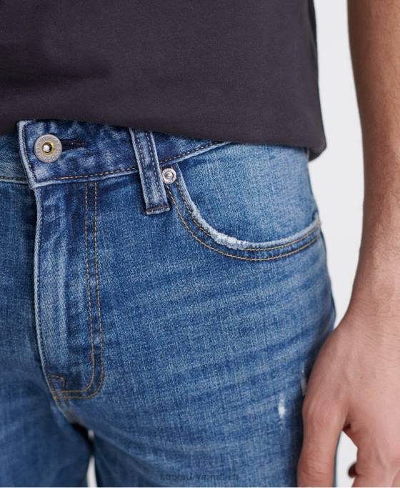 Superdry 03 blugi tyler slim îmbrăcăminte albastru deschis bărbați JX0Z1235