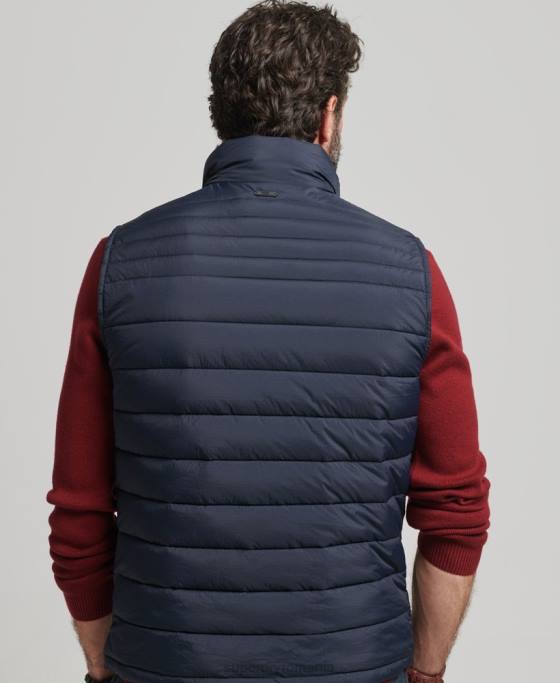 Superdry Gilet căptușit ușor îmbrăcăminte marina bărbați JX0Z4590