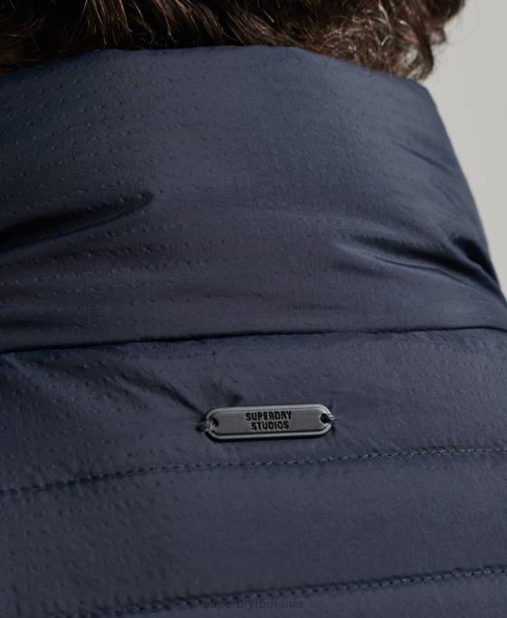 Superdry Gilet căptușit ușor îmbrăcăminte marina bărbați JX0Z4590