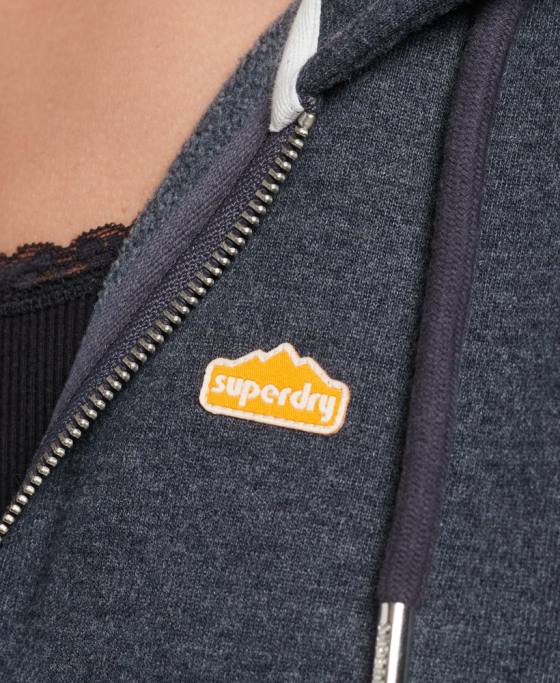Superdry Hanorac cu fermoar teren din anii \90 îmbrăcăminte marina femei JX0Z6058
