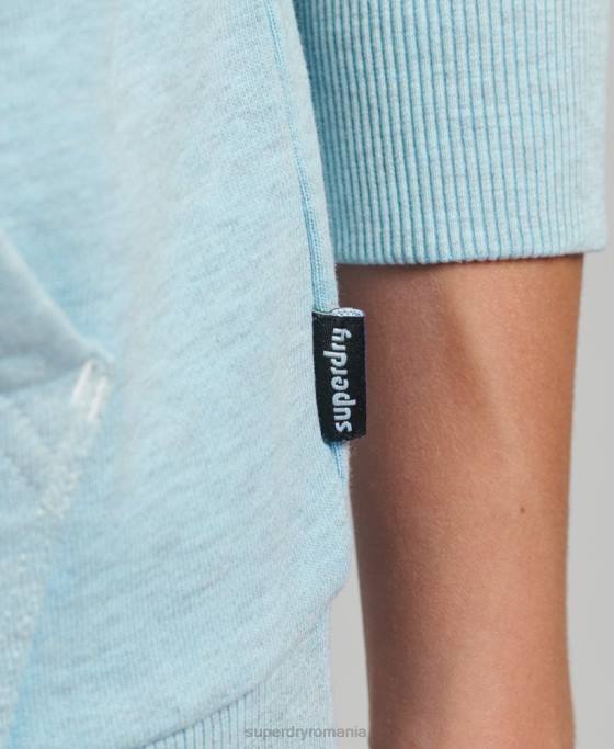 Superdry Hanorac grafic teren anilor 90 îmbrăcăminte albastru deschis femei JX0Z5907