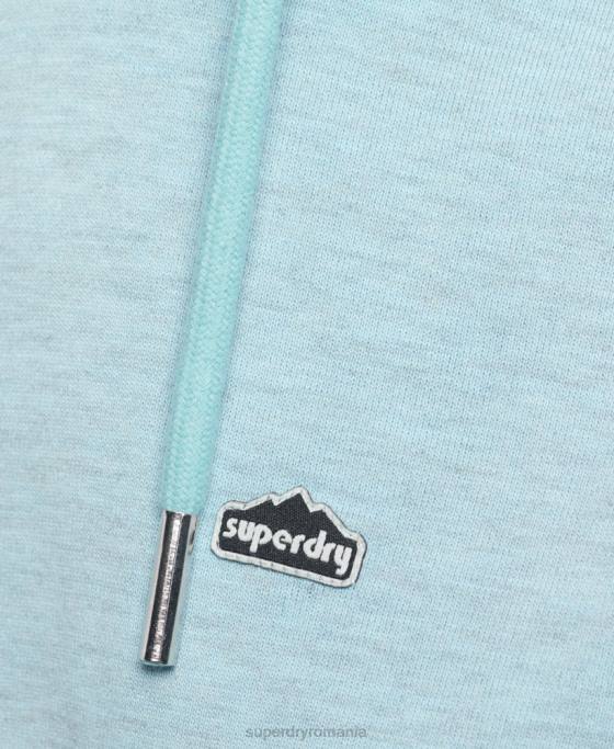 Superdry Hanorac grafic teren anilor 90 îmbrăcăminte albastru deschis femei JX0Z5907