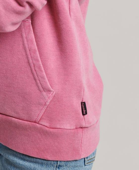 Superdry Hanorac grafic teren anilor 90 îmbrăcăminte roz femei JX0Z5749