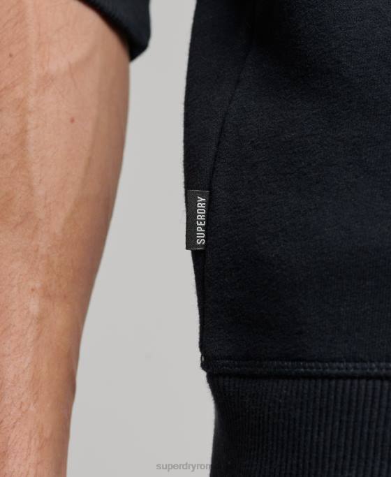 Superdry Hanorac henley cu fermoar brodat cu logo vintage îmbrăcăminte marina bărbați JX0Z104