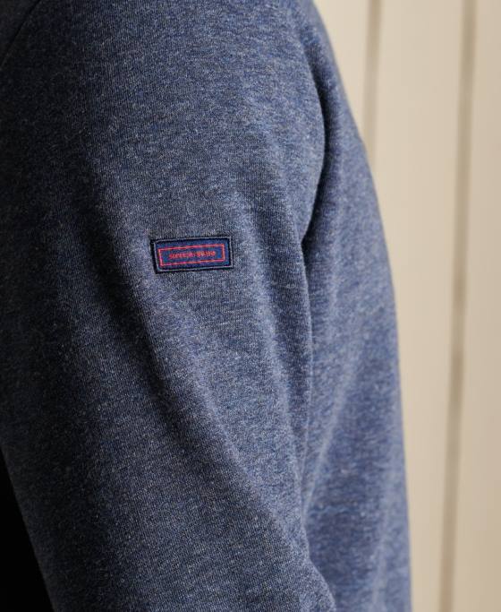 Superdry Hanorac henley cu fermoar brodat cu logo vintage îmbrăcăminte marina bărbați JX0Z5138