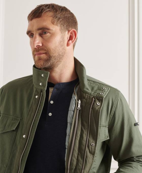 Superdry Jachetă 3 în 1 m65 îmbrăcăminte verde bărbați JX0Z4606