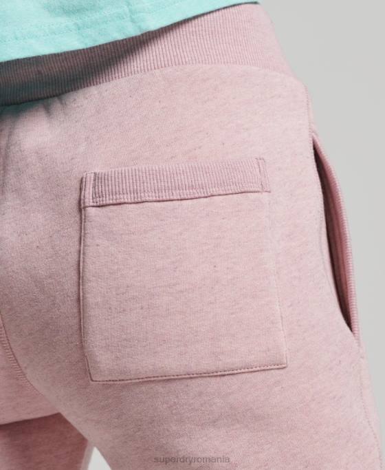 Superdry Joggeri colegiali în stil script vintage îmbrăcăminte roz femei JX0Z6577