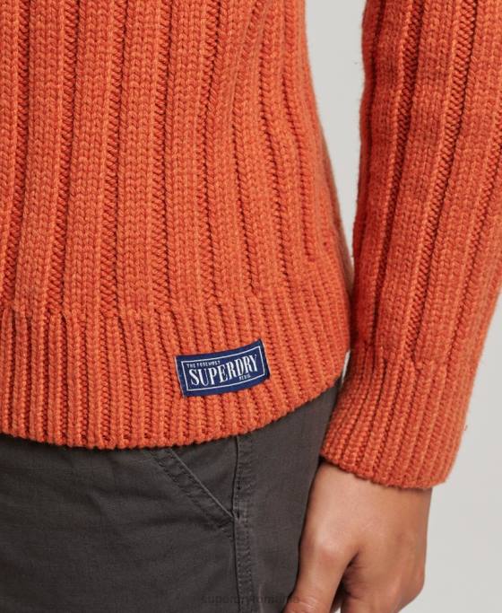 Superdry Jumper cu gât rulat din amestec de merinos îmbrăcăminte portocale bărbați JX0Z5239