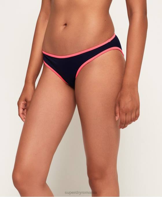 Superdry Pantaloni de bikini cu halter de vară anilor 90 îmbrăcăminte marina femei JX0Z3263