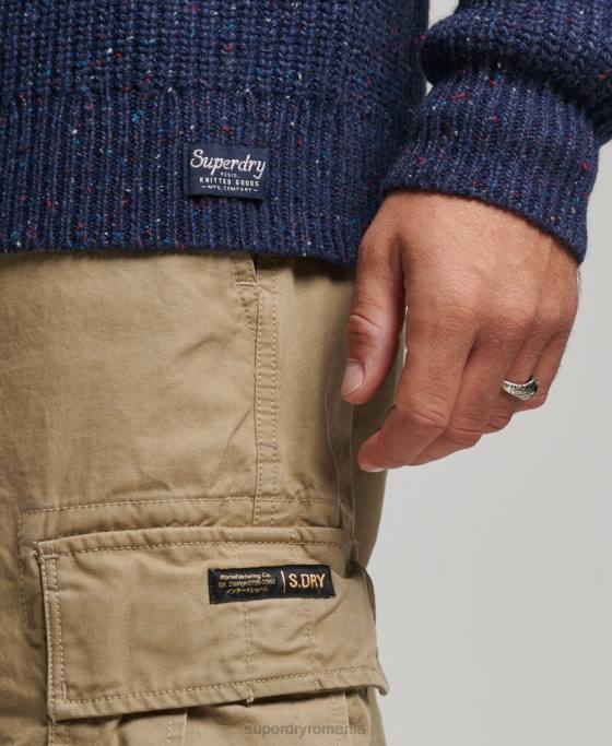 Superdry Pulover cu gât fals din amestec de lână îmbrăcăminte marina bărbați JX0Z1302