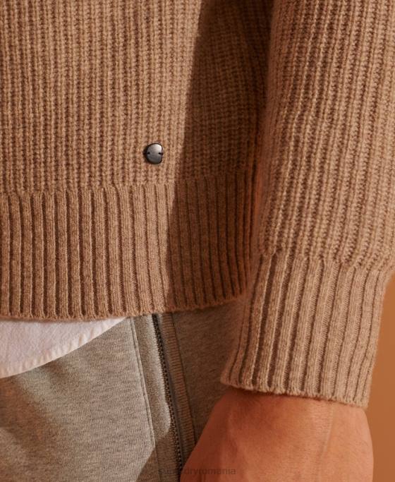 Superdry Pulover din amestec de merinos yak ediție limitată îmbrăcăminte bej bărbați JX0Z5355