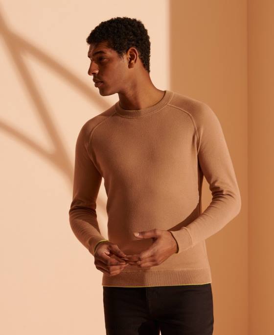 Superdry Pulover din tricot reversibil ediție limitată îmbrăcăminte verde bărbați JX0Z5345