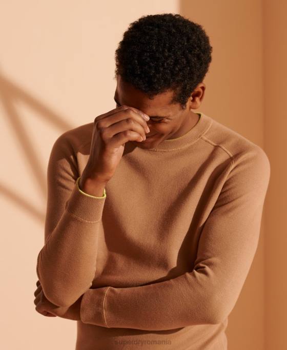 Superdry Pulover din tricot reversibil ediție limitată îmbrăcăminte verde bărbați JX0Z5345