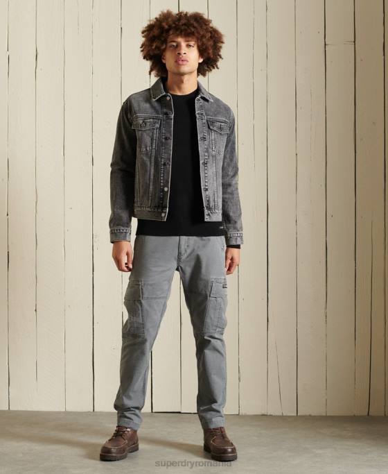 Superdry Pulover ușor din lână de miel îmbrăcăminte negru bărbați JX0Z5318