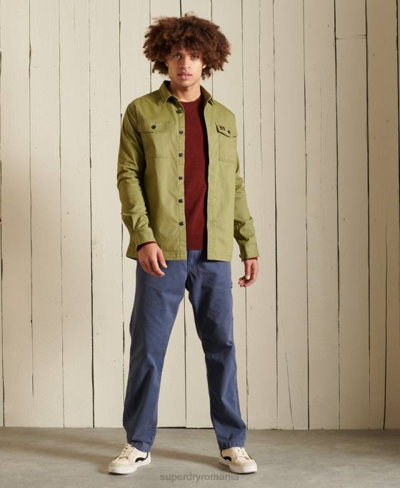 Superdry Pulover ușor din lână de miel îmbrăcăminte roșu bărbați JX0Z5282