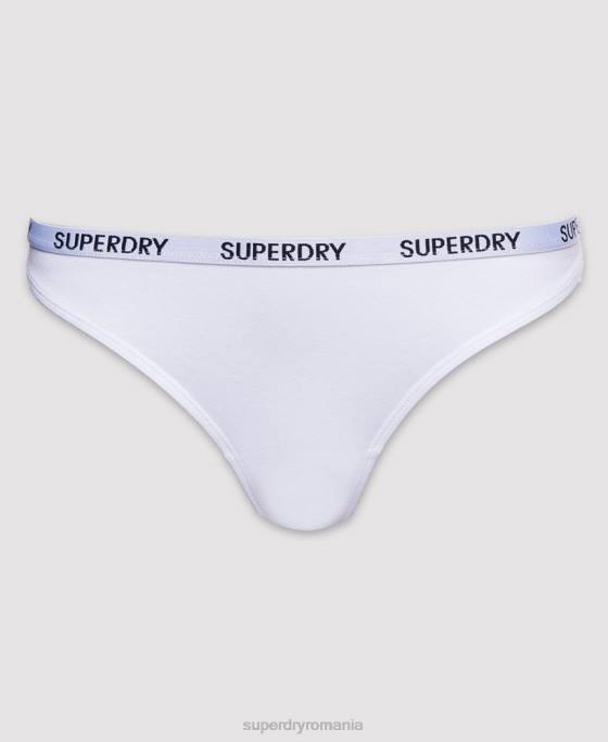Superdry Tanga harper din bumbac organic pachet 2 îmbrăcăminte negru femei JX0Z4341