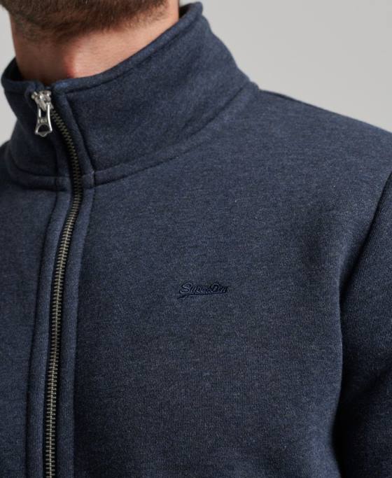 Superdry Top cu fermoar brodat cu logo vintage îmbrăcăminte marina bărbați JX0Z730