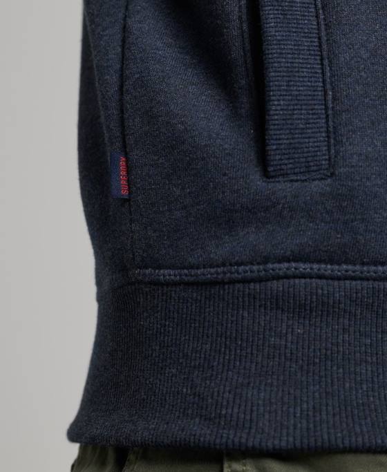 Superdry Top cu fermoar brodat cu logo vintage îmbrăcăminte marina bărbați JX0Z730