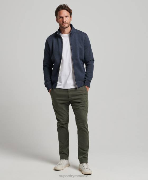 Superdry Top cu fermoar brodat cu logo vintage îmbrăcăminte marina bărbați JX0Z730