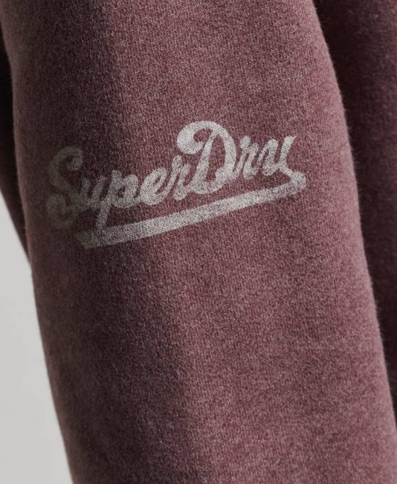 Superdry Top supradimensionat de atletism cu jumătate de fermoar îmbrăcăminte roșu femei JX0Z6043