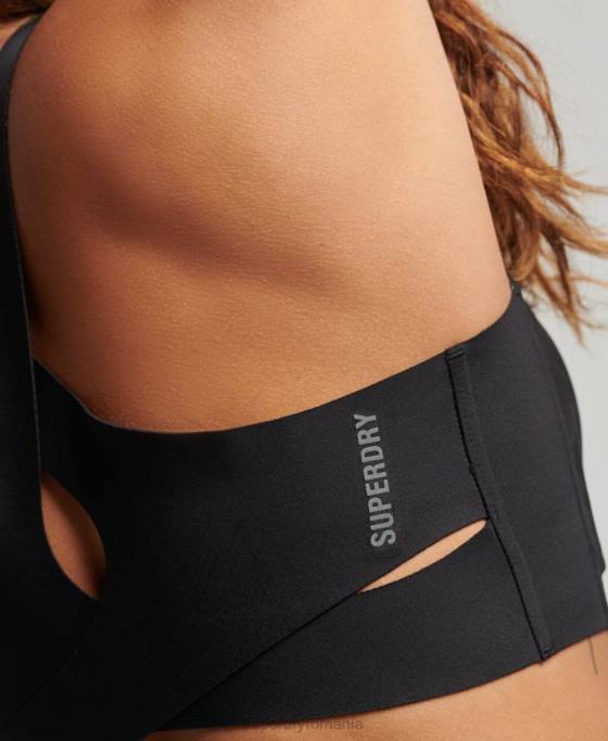 Superdry alerga sutien de performanță îmbrăcăminte negru femei JX0Z6310