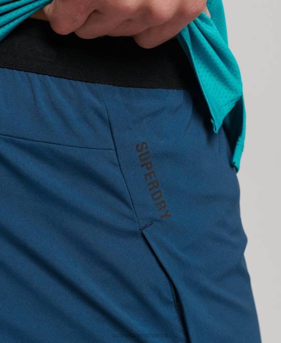 Superdry alergați pantaloni scurți de curse îmbrăcăminte albastru bărbați JX0Z5391