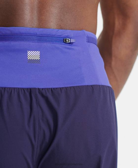 Superdry alergați pantaloni scurți premium îmbrăcăminte albastru bărbați JX0Z341