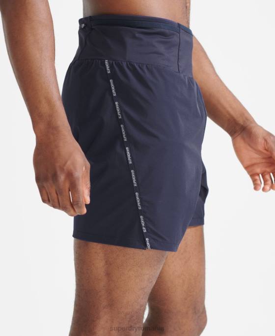 Superdry alergați pantaloni scurți premium îmbrăcăminte marina bărbați JX0Z5370