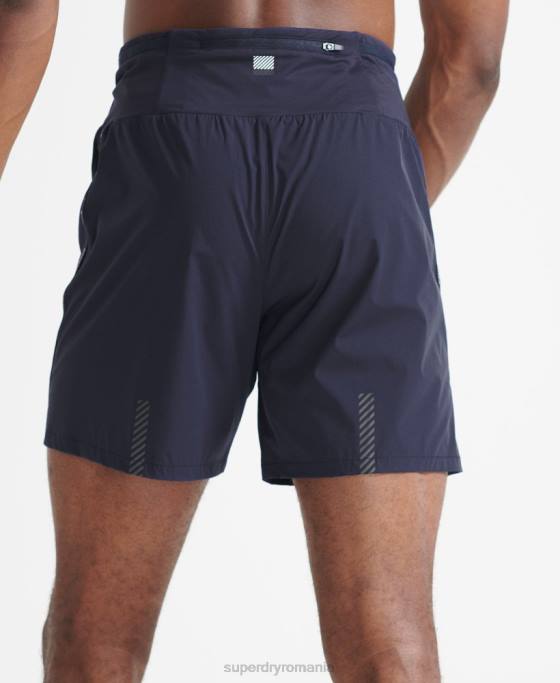 Superdry alergați pantaloni scurți premium îmbrăcăminte marina bărbați JX0Z5370