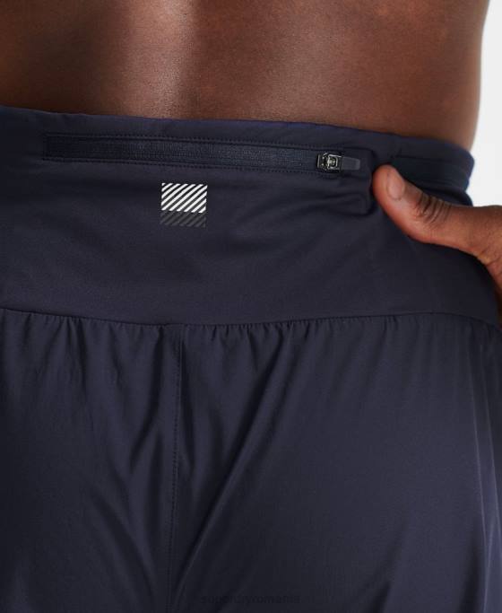 Superdry alergați pantaloni scurți premium îmbrăcăminte marina bărbați JX0Z5370