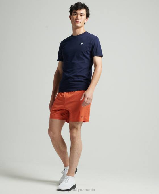 Superdry alergați pantaloni scurți premium îmbrăcăminte portocale bărbați JX0Z5359