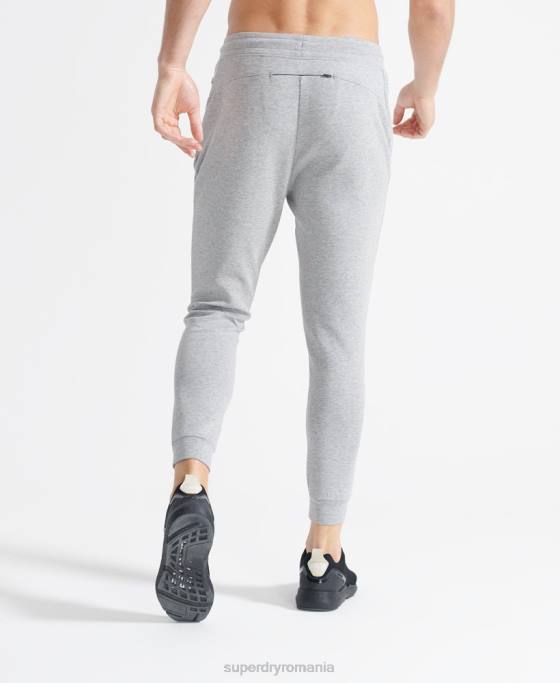 Superdry antrenament de joggeri gymtech îmbrăcăminte gri bărbați JX0Z5405
