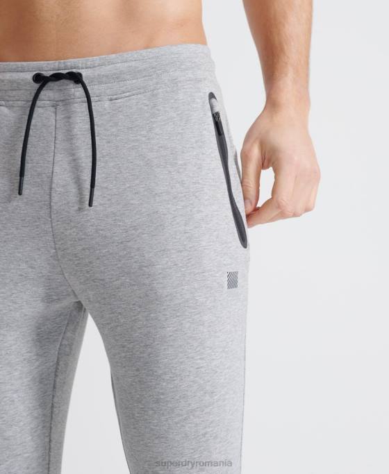 Superdry antrenament de joggeri gymtech îmbrăcăminte gri bărbați JX0Z5405