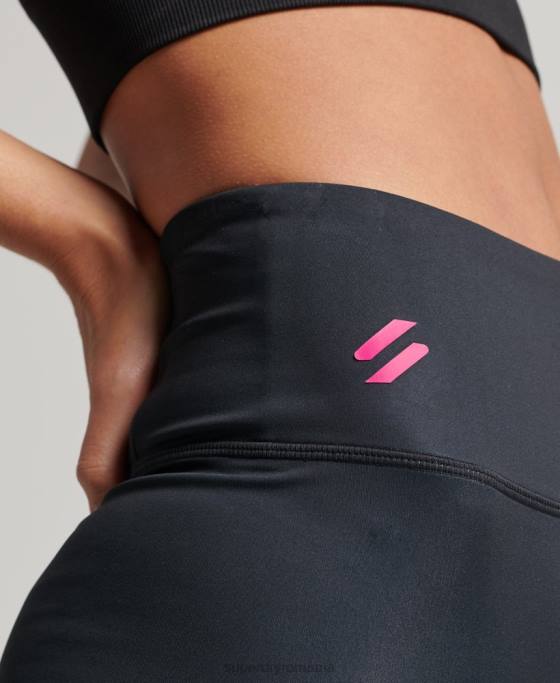 Superdry antrenarea jambierelor esențiale îmbrăcăminte negru femei JX0Z4053