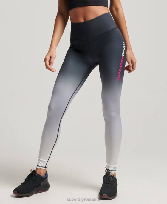 Superdry antrenarea jambierelor esențiale îmbrăcăminte negru femei JX0Z4053