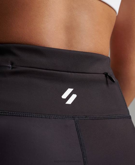Superdry antrenarea jambierelor esențiale îmbrăcăminte negru femei JX0Z6324