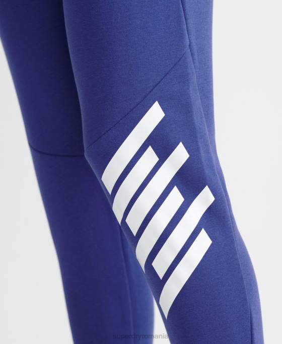 Superdry antrenează joggeri de bază îmbrăcăminte albastru femei JX0Z6354