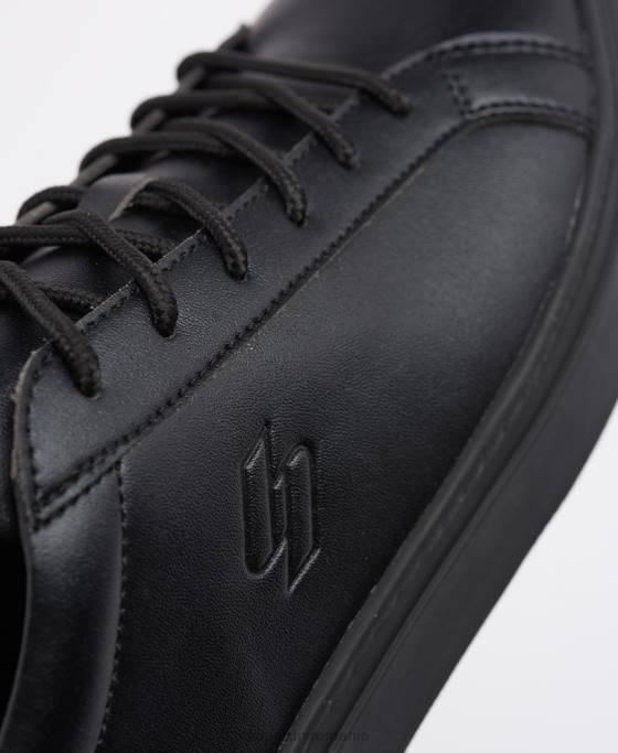 Superdry antrenori vegani de tenis de teren pantofi negru bărbați JX0Z1941