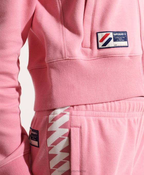 Superdry bandă de cod track top îmbrăcăminte roz femei JX0Z5874