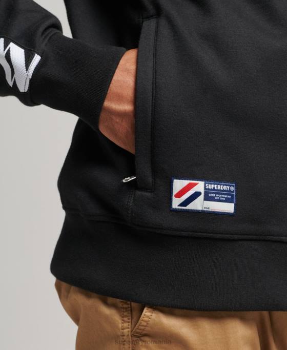 Superdry bandă superioară îmbrăcăminte negru bărbați JX0Z518