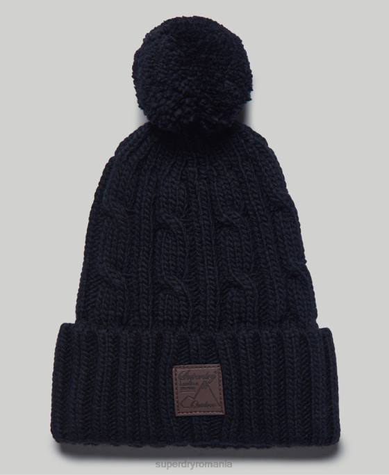 Superdry beanie cu cablu trauler accesorii marina bărbați JX0Z1809