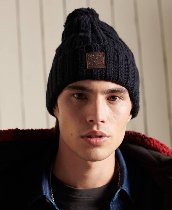 Superdry beanie cu cablu trauler accesorii marina bărbați JX0Z1809