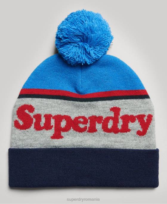 Superdry beanie cu logo esențial accesorii marina femei JX0Z4233