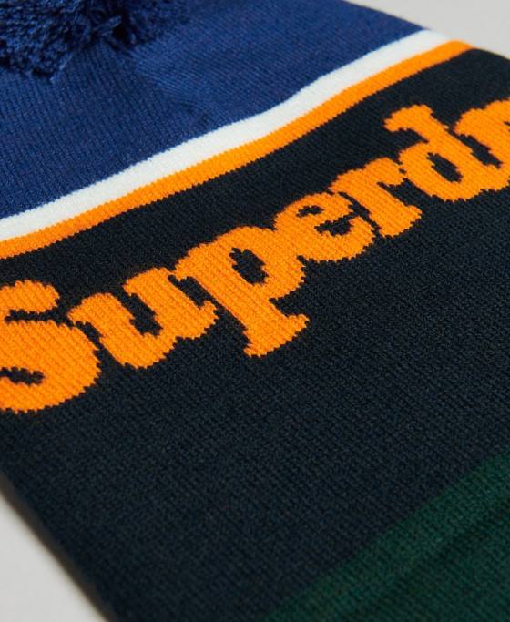 Superdry beanie cu logo esențial accesorii marina femei JX0Z4234