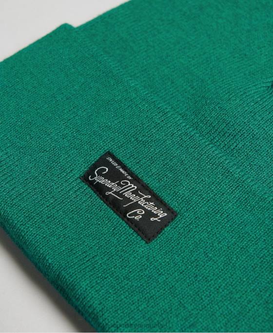 Superdry beanie cu logo esențial accesorii verde femei JX0Z1684