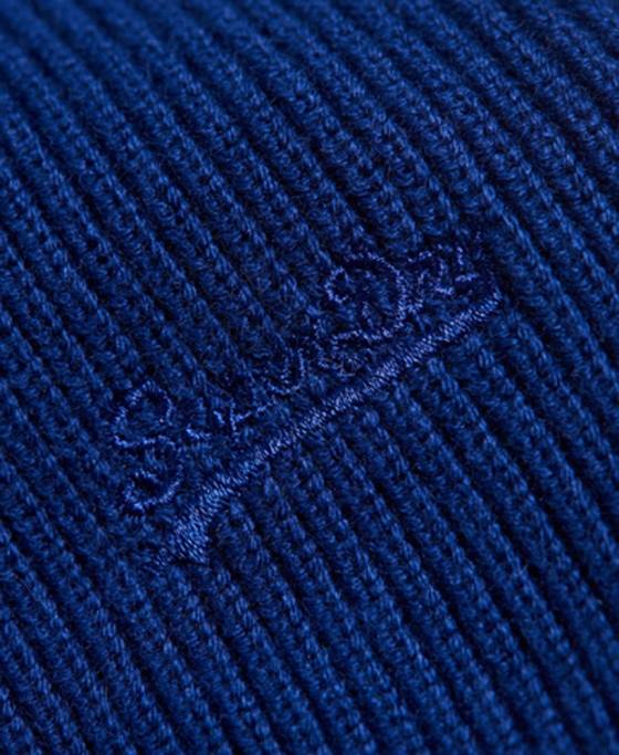 Superdry beanie cu logo vintage accesorii albastru bărbați JX0Z1807
