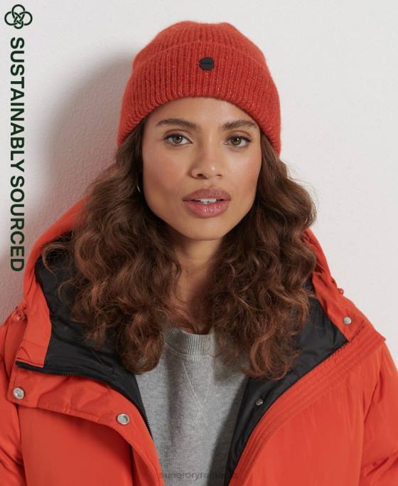 Superdry beanie de lux accesorii roșu femei JX0Z6608