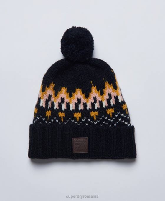 Superdry beanie intarsia accesorii marina femei JX0Z6621