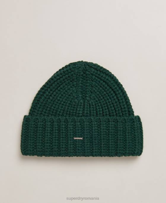 Superdry beanie super gros accesorii verde femei JX0Z6672