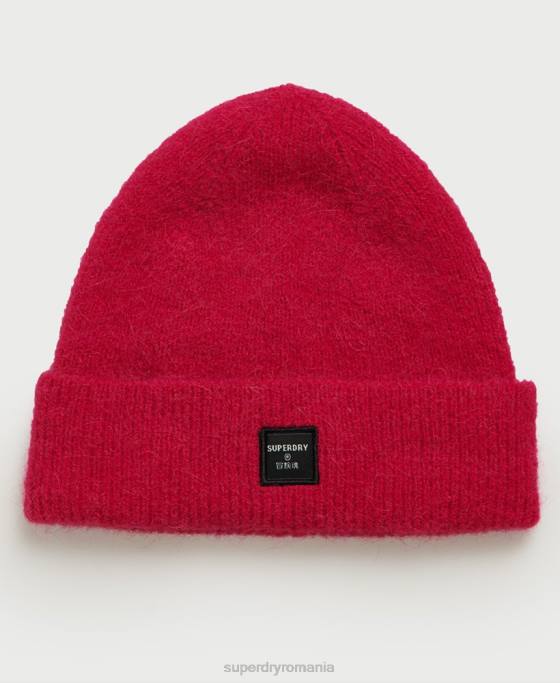 Superdry beanie super lux accesorii roz femei JX0Z4317